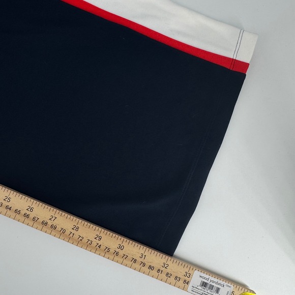 Tory Sport Wide Leg Track Pants Navy White Red Women's M NWT - Picture 7 of 9